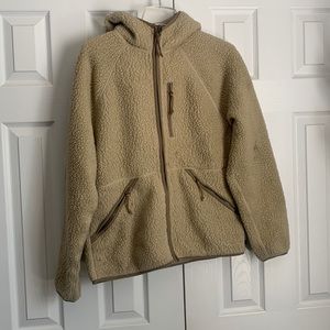 Vintage Nordic by J. Crew Sherpa fleece zip-up hoodie.
